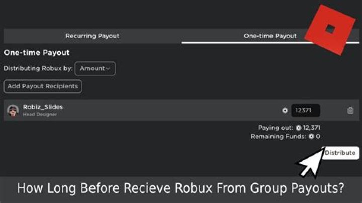 What does recurring payout mean in roblox
