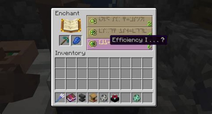 What does the efficiency enchantment do in minecraft