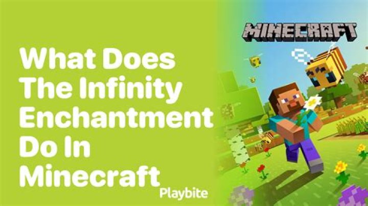 What does the infinity enchantment do in minecraft