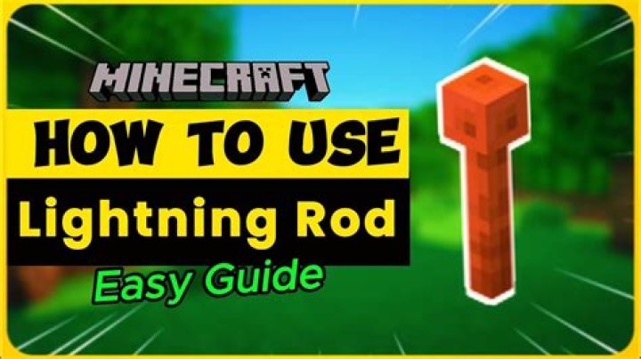 What does the lightning rod in minecraft do