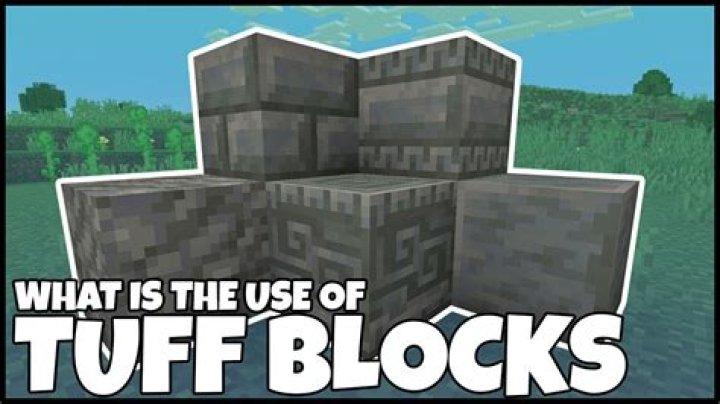 What does tuff do in minecraft