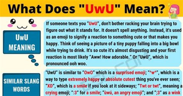 What does uwu mean in roblox