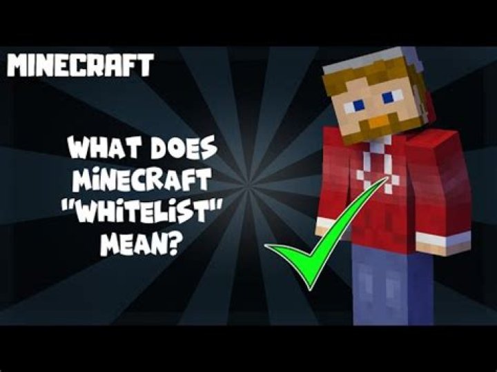 What does whitelist mean minecraft