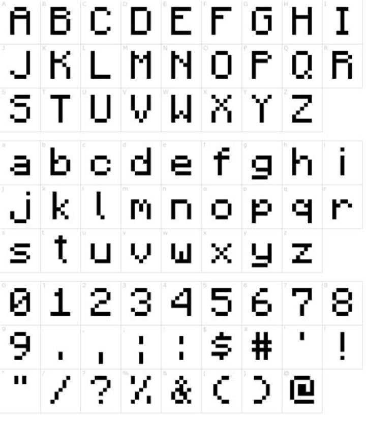 What font does minecraft use