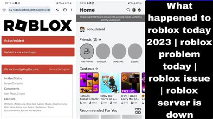 What happens to roblox today