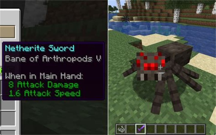 What is bane of arthropods do in minecraft