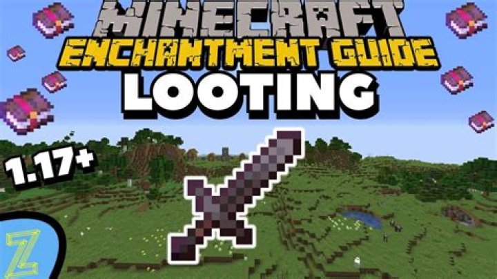 What is looting in minecraft