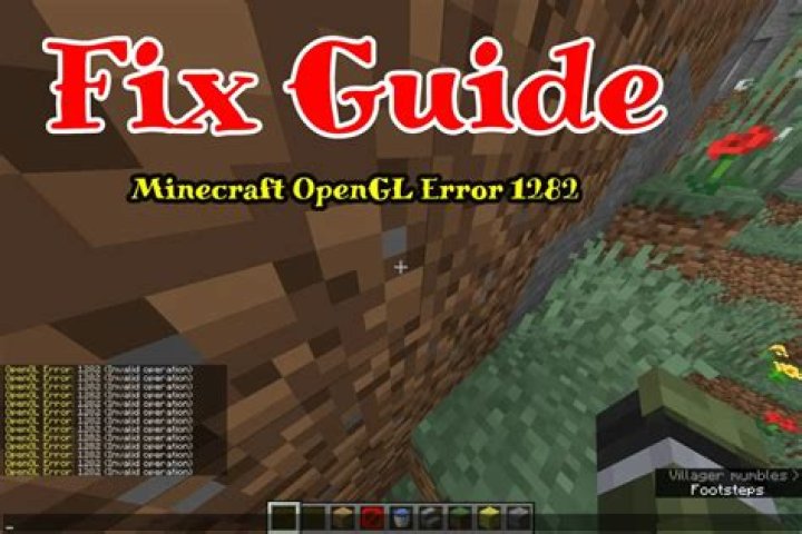 What is opengl error minecraft