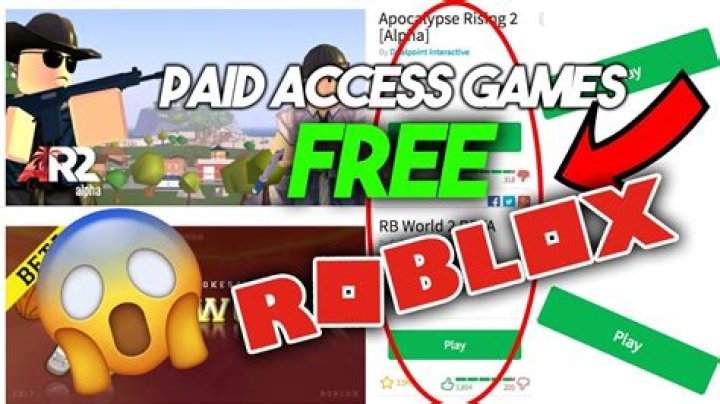 What is paid access on roblox