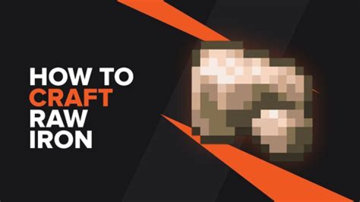 What is raw iron minecraft
