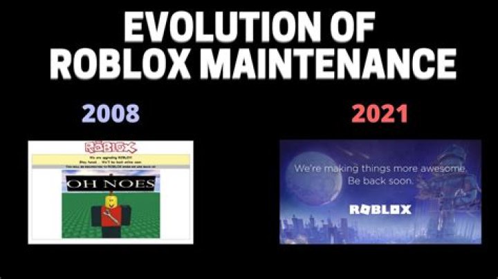 What is roblox maintenance right now 2021