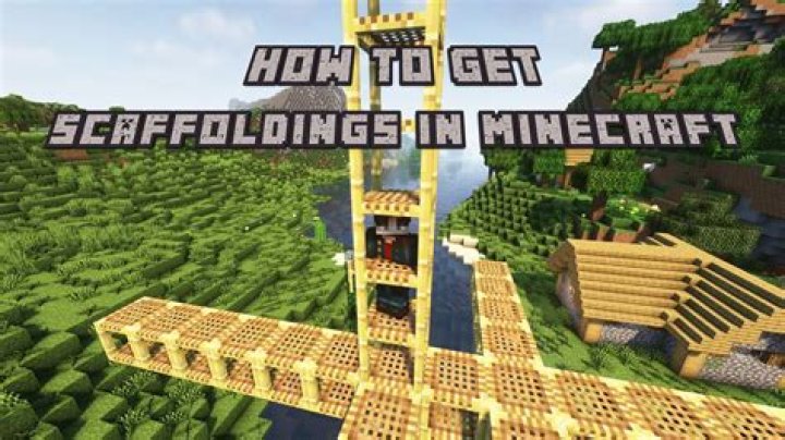What is scaffolding in minecraft