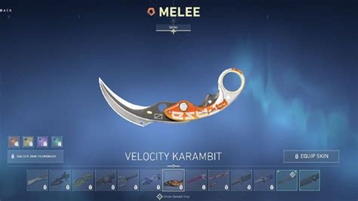 What is the cheapest knife in valorant