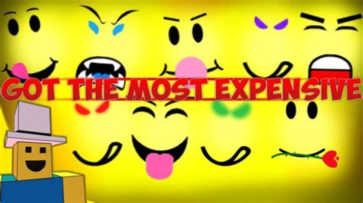 What is the most expensive face in roblox