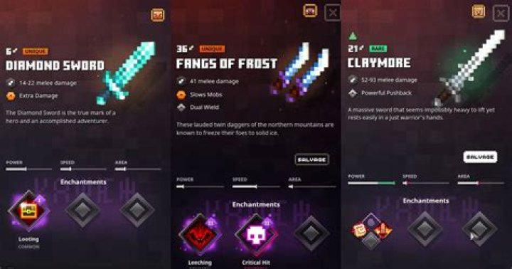 What is the strongest weapon in minecraft dungeons