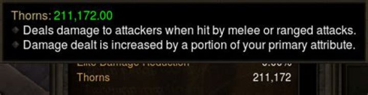 What is thorns damage on diablo 3