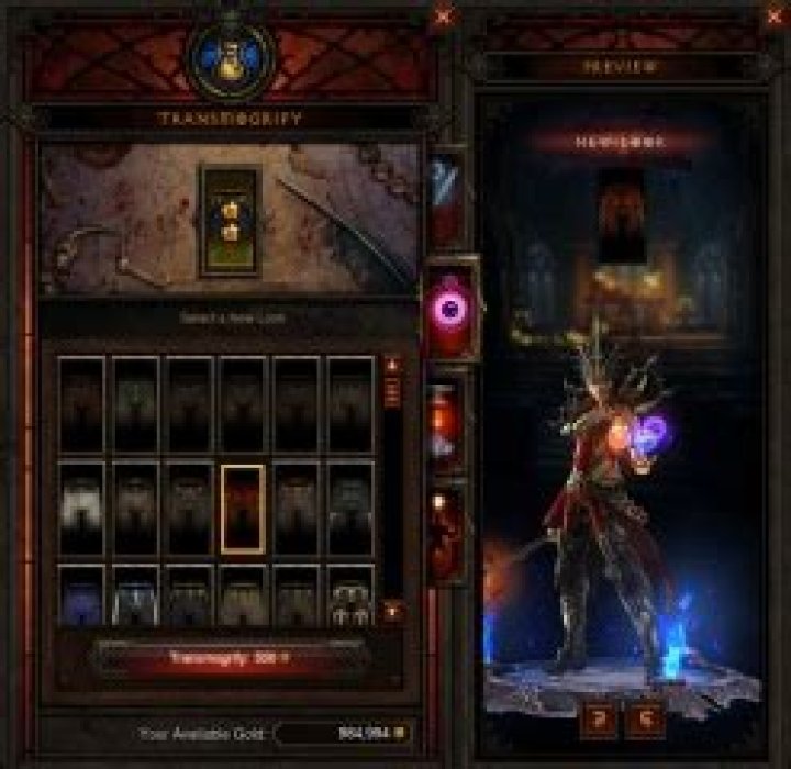What is transmogrify diablo 3