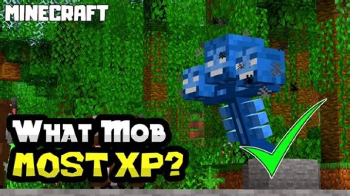 What mob gives the most xp in minecraft