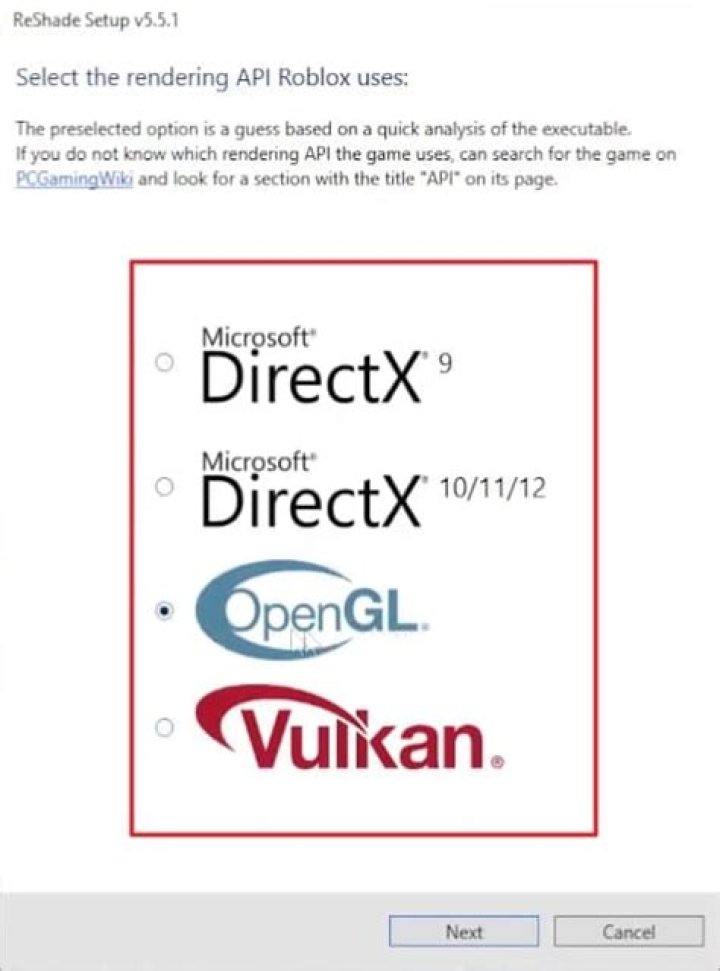 What rendering api does roblox use
