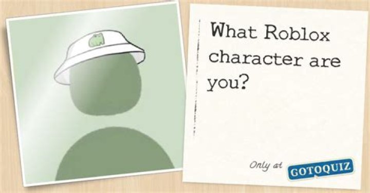 What roblox character are you