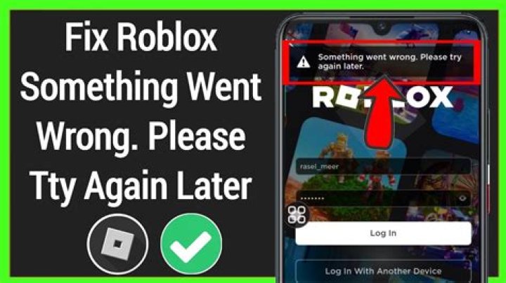 What to do when roblox says something went wrong