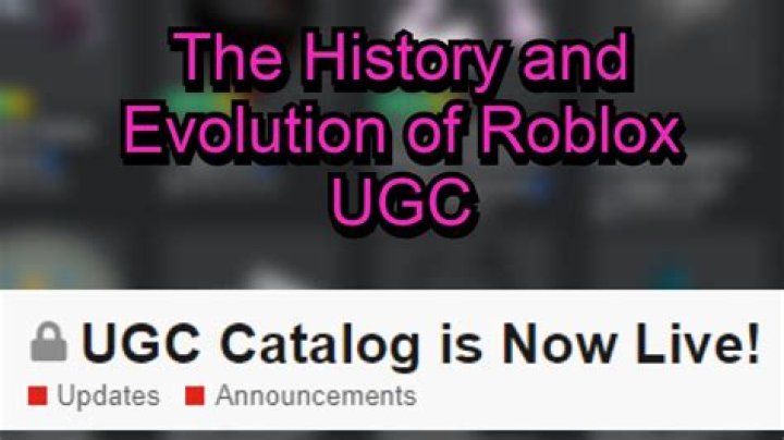 When did roblox ugc come out