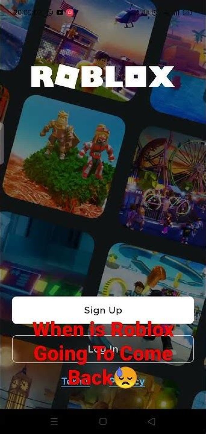 When is roblox going to come back