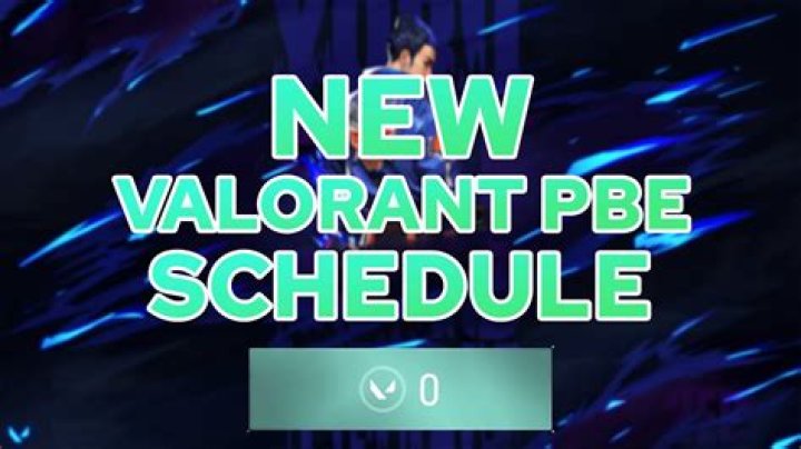 When is valorant pbe open