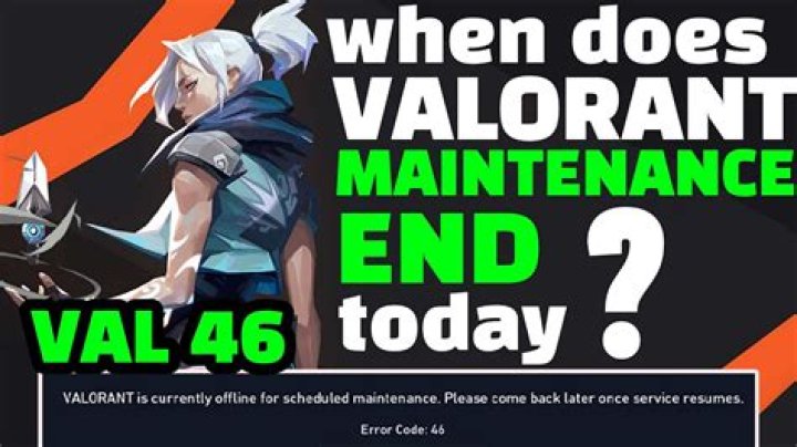 When will valorant maintenance end