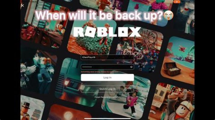 When willl roblox be back up