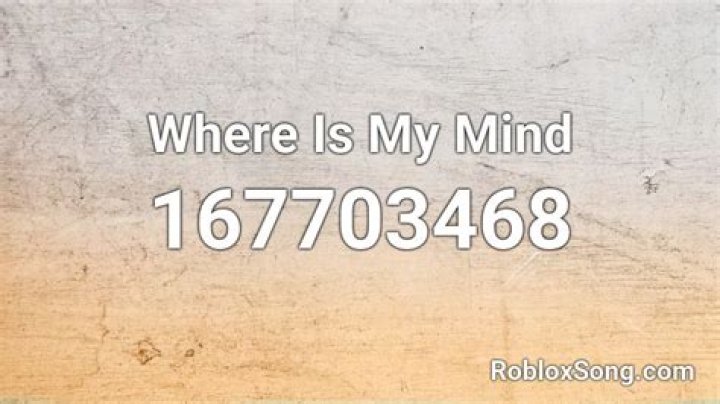 Where is my mind roblox id