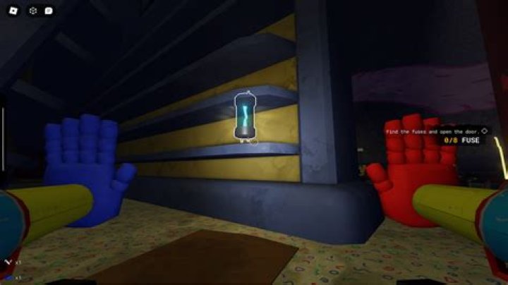 Where is the blue hand in poppy playtime roblox