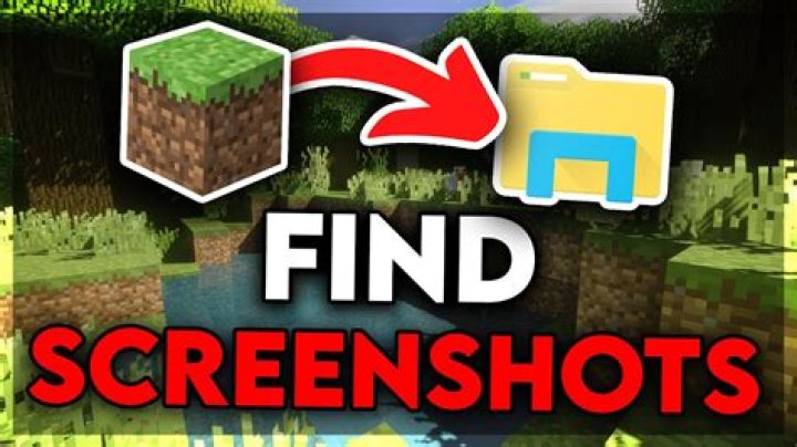 Where to find screenshots from minecraft