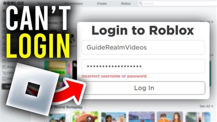 Why can’t i log into roblox 2021