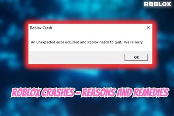 Why does roblox crash