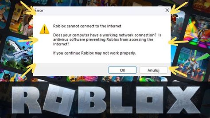 Why does roblox say no internet