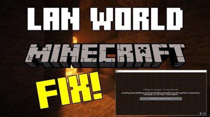 Why is lan not working minecraft