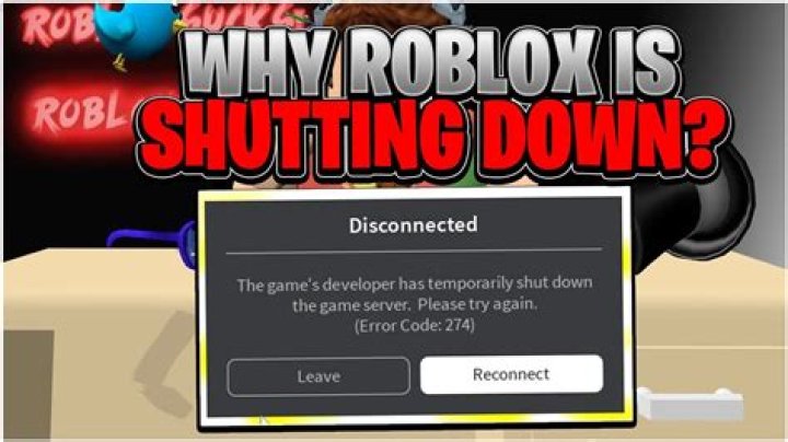 Why is roblox being shut down
