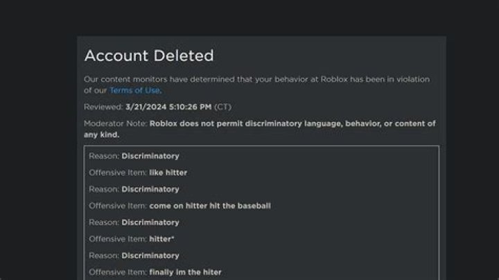 Why is roblox getting deleted 2021