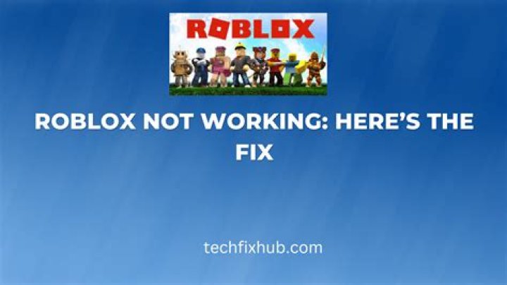 Why is roblox still not working