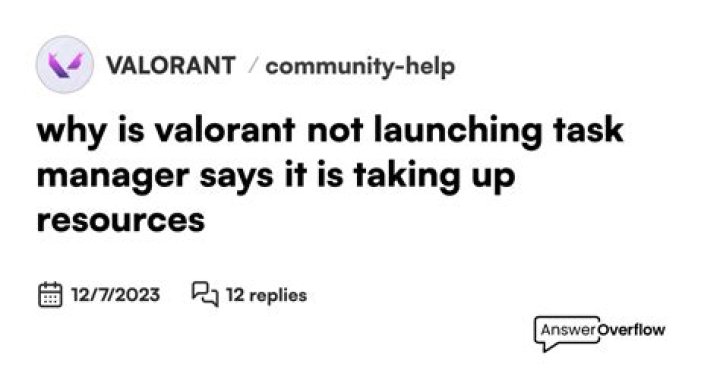 Why is valorant not launching