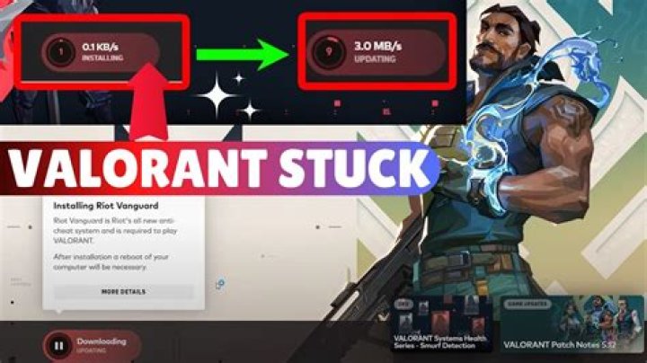 Why is valorant stuck at 95