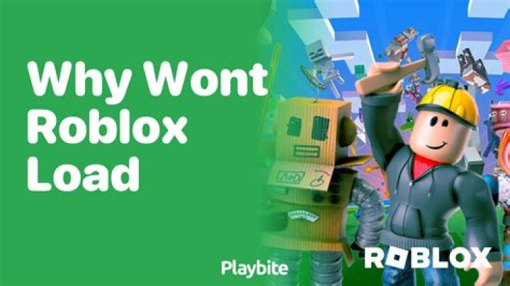 Why wont roblox load
